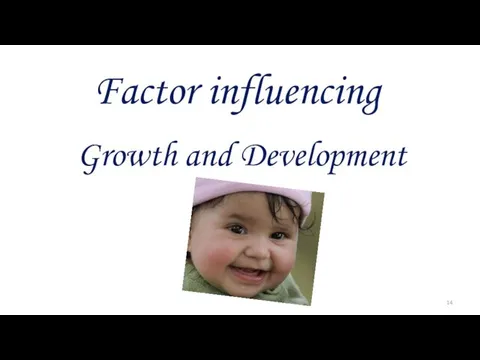 Factor influencing Growth and Development