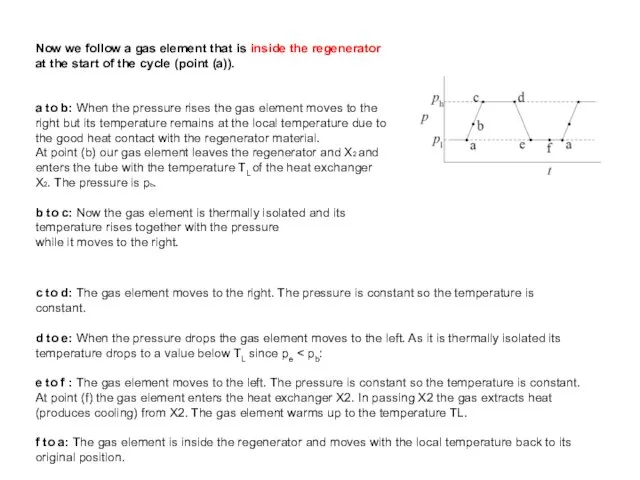 Now we follow a gas element that is inside the