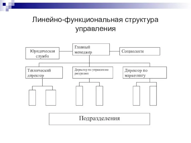 Линейно-функциональная структура управления