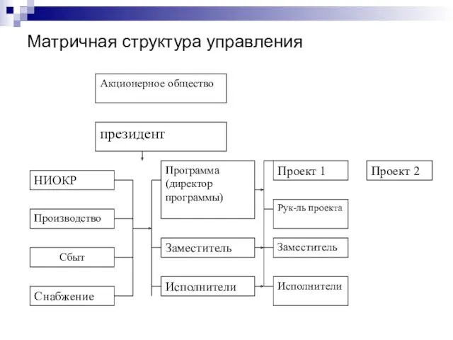 Матричная структура управления