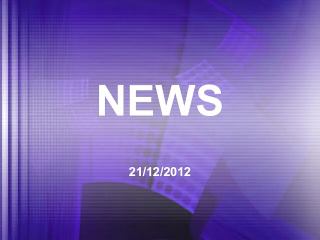 NEWS 21/12/2012