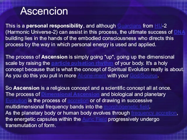 Ascencion This is a personal responsibility, and although Guardians from