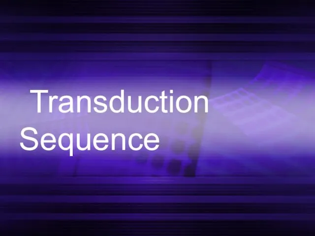 Transduction Sequence