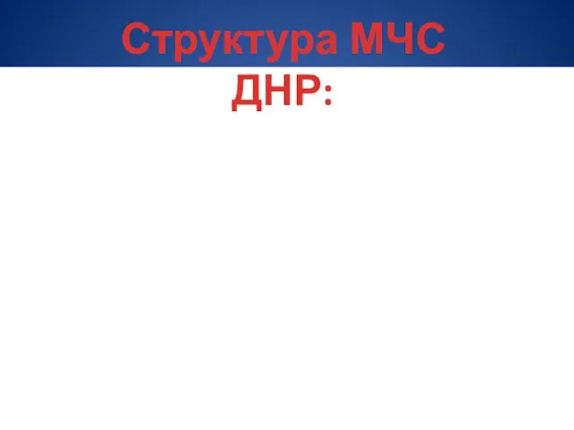 Структура МЧС ДНР: