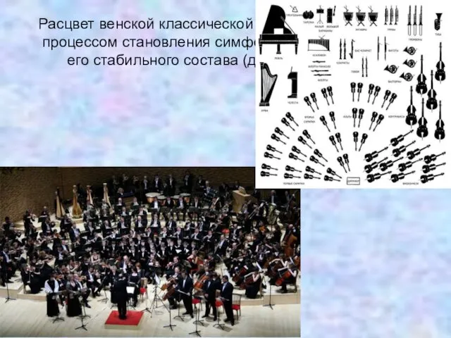 Расцвет венской классической школы совпал с общим процессом становления симфонического