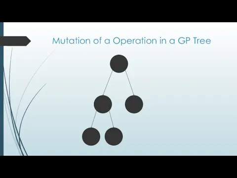 Mutation of a Operation in a GP Tree