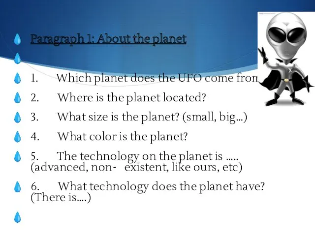 Paragraph 1: About the planet 1. Which planet does the