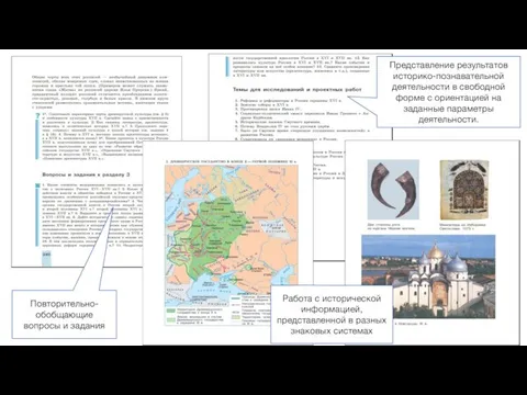 Повторительно-обобщающие вопросы и задания Работа с исторической информацией, представленной в