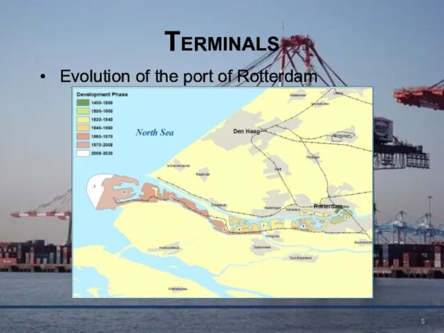 Terminals Evolution of the port of Rotterdam