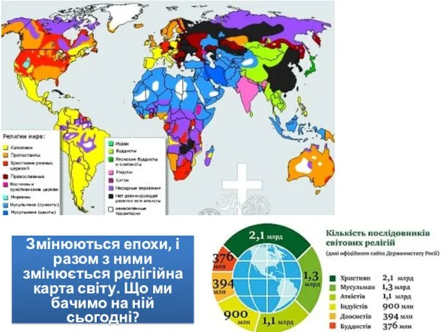 Змінюються епохи, і разом з ними змінюється релігійна карта світу. Що ми бачимо на ній сьогодні?