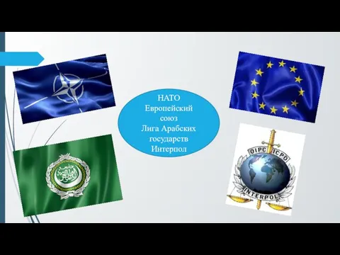 НАТО Европейский союз Лига Арабских государств Интерпол