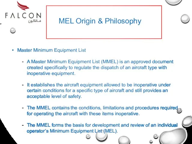 Master Minimum Equipment List A Master Minimum Equipment List (MMEL)