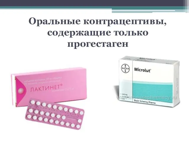 Оральные контрацептивы, содержащие только прогестаген