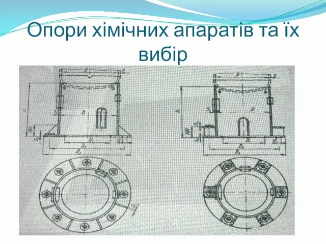 Опори хімічних апаратів та їх вибір