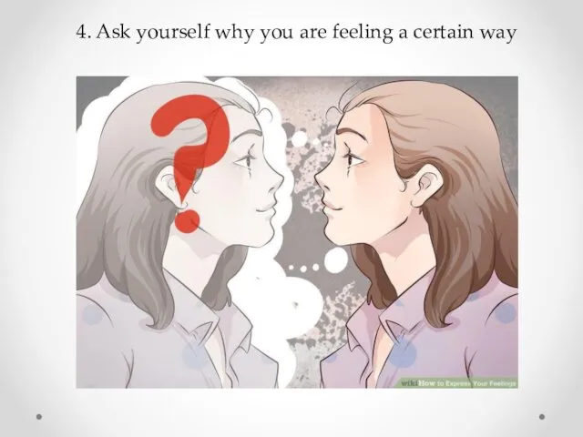 4. Ask yourself why you are feeling a certain way