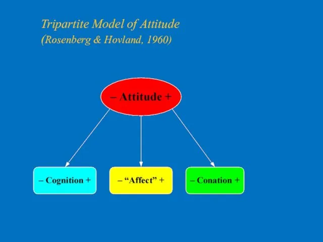 Tripartite Model of Attitude (Rosenberg & Hovland, 1960)