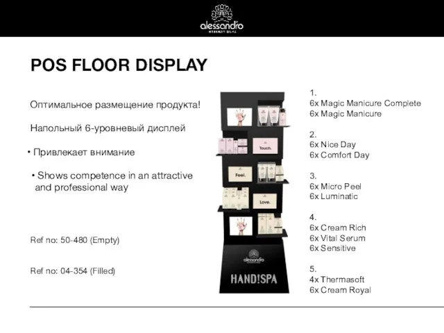 POS FLOOR DISPLAY 1. 6x Magic Manicure Complete 6x Magic