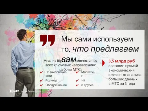 Мы сами используем то, что предлагаем вам 3,5 млрд руб