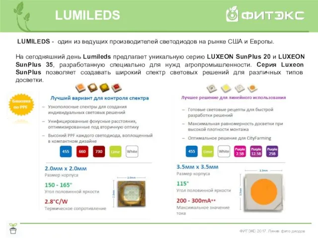 LUMILEDS - один из ведущих производителей светодиодов на рынке США и Европы. На