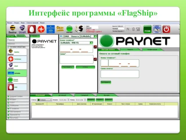 Интерфейс программы «FlagShip»