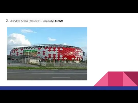 2. Otkrytiye Arena (moscow) - Capacity: 44,929
