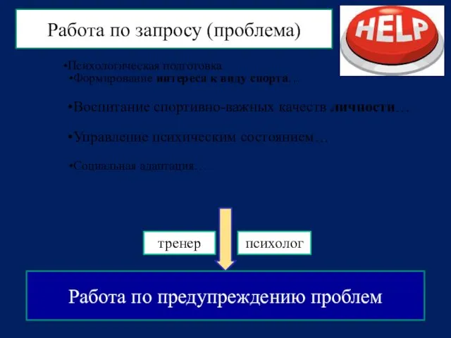 Психологическая подготовка Формирование интереса к виду спорта… Воспитание спортивно-важных качеств