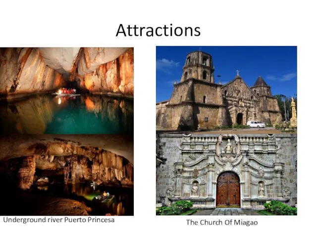 Attractions Underground river Puerto Princesa The Church Of Miagao