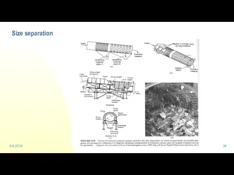 8.9.2016 Waste management and recycling - Sorting Size separation