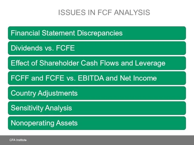 ISSUES IN FCF ANALYSIS