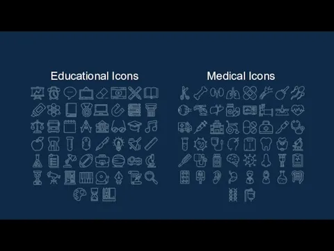 Educational Icons Medical Icons