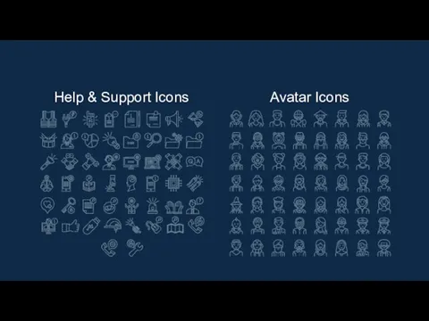 Help & Support Icons Avatar Icons