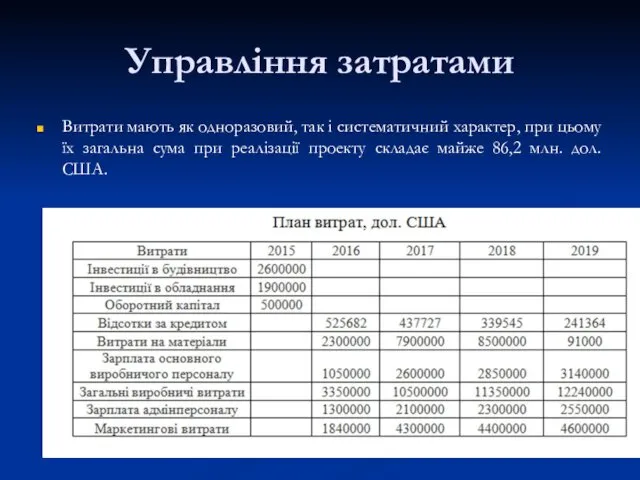 Управління затратами Витрати мають як одноразовий, так і систематичний характер,