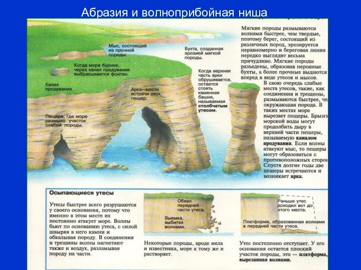 Абразия и волноприбойная ниша