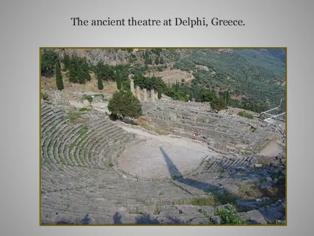 The ancient theatre at Delphi, Greece.