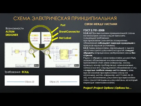 СХЕМА ЭЛЕКТРИЧЕСКАЯ ПРИНЦИПИАЛЬНАЯ ГОСТ 2.701-2008 5.3.8 п.2 При выполнении принципиальной