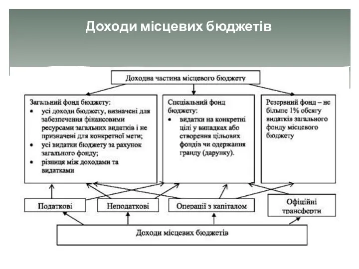 Доходи місцевих бюджетів