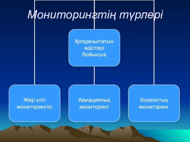 Мониторингтің түрлері