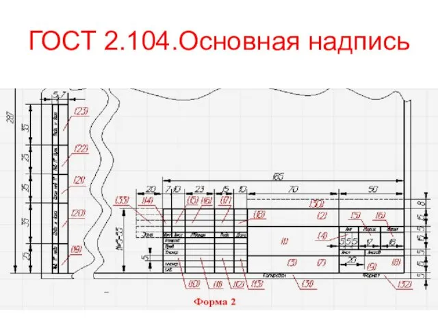 ГОСТ 2.104.Основная надпись