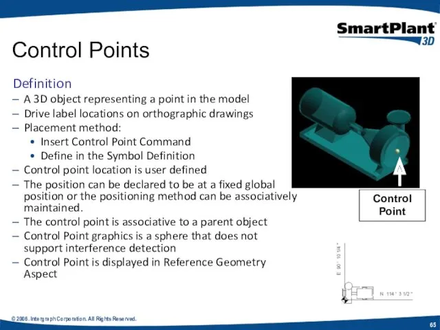 © 2006. Intergraph Corporation. All Rights Reserved. Control Points Definition A 3D object
