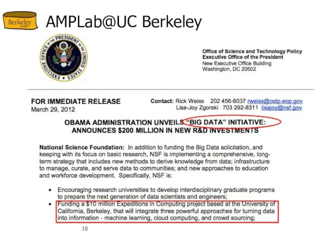 AMPLab@UC Berkeley