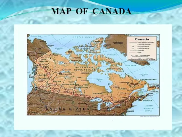 MAP OF CANADA