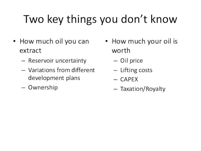 Two key things you don’t know How much oil you