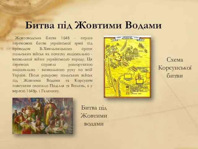Битва під Жовтими Водами Жовтоводська битва 1648 - перша переможна