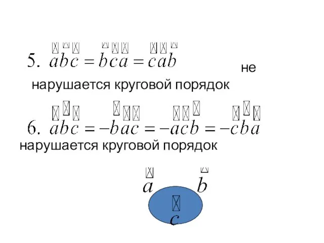 не нарушается круговой порядок нарушается круговой порядок