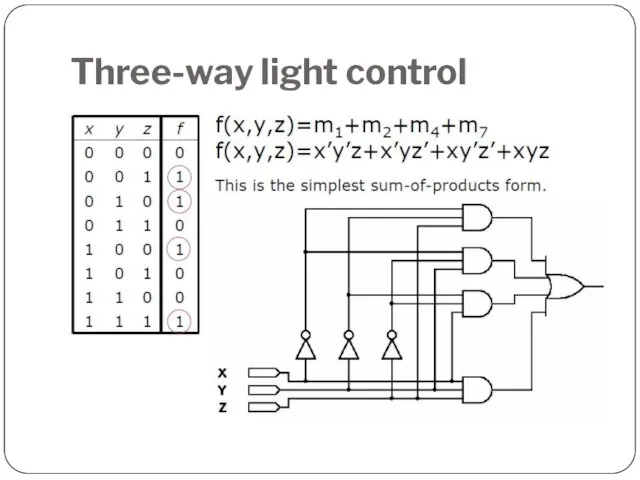 Three-way light control