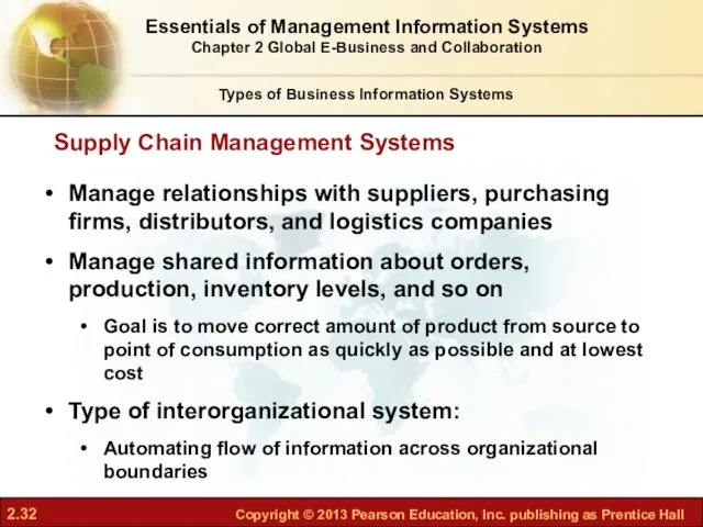 Manage relationships with suppliers, purchasing firms, distributors, and logistics companies