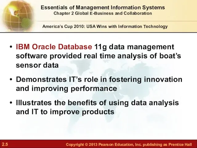 IBM Oracle Database 11g data management software provided real time