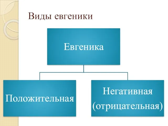 Виды евгеники