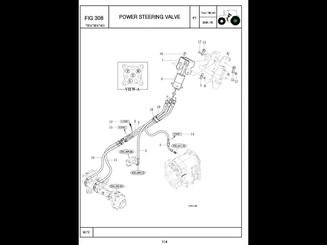 P1 FIG 308 114 POWER STEERING VALVE