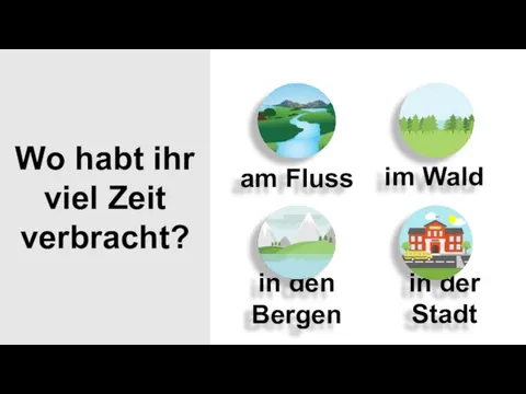 Wo habt ihr viel Zeit verbracht?